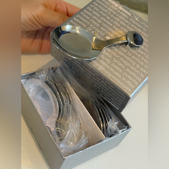 Fortessa Tea Caddy Spoons. Set Of 12 Fine Stainless brand new with box - Picture 6 of 8